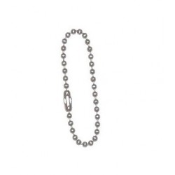 Short silver ball-chain for dogtags
