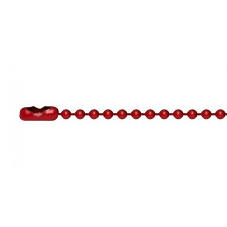 Red ball-chain for dogtags